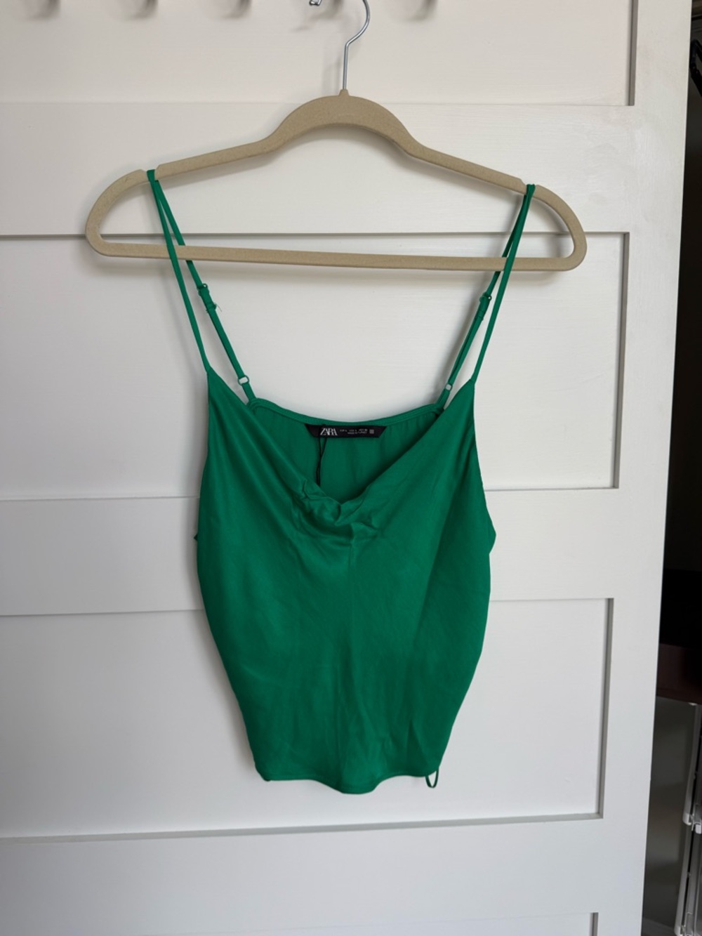 Zara Emerald Green Cowl Neck Camisole